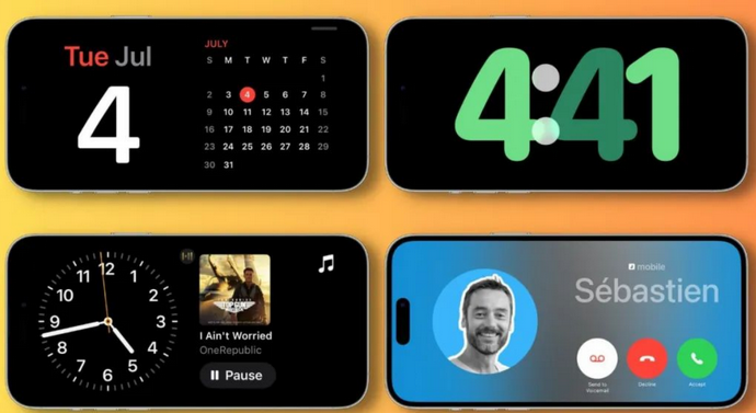 顺平苹果手机维修分享iOS17横屏充电待机显示有什么好处 