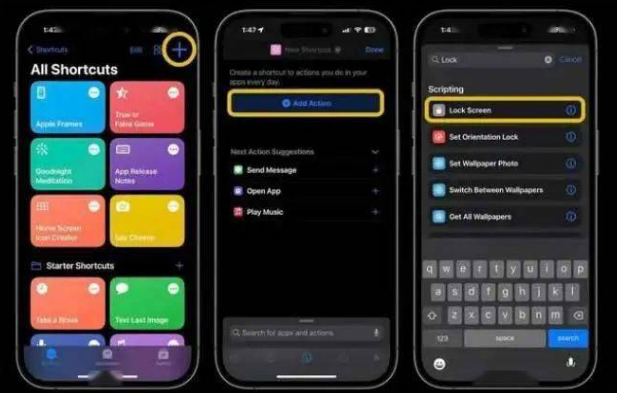 顺平苹果14锁屏维修店分享iPhone14升级iOS16.4后如何创建锁屏快捷方式 