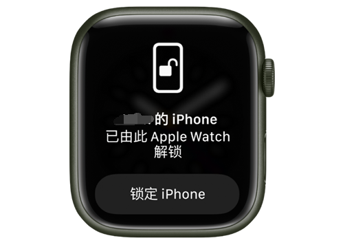 顺平苹果手机维修分享用 AppleWatch 解锁配备面容 ID 的 iPhone方法 