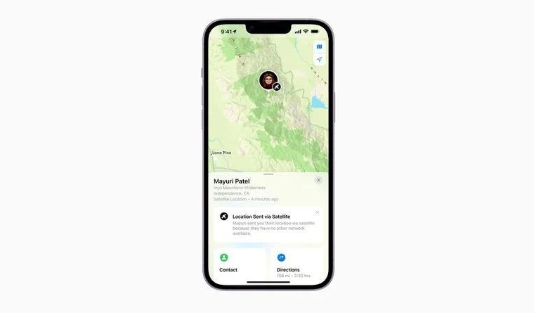 顺平苹果14维修分享iPhone14系列中 FindMy功能通过卫星分享位置方法教程 