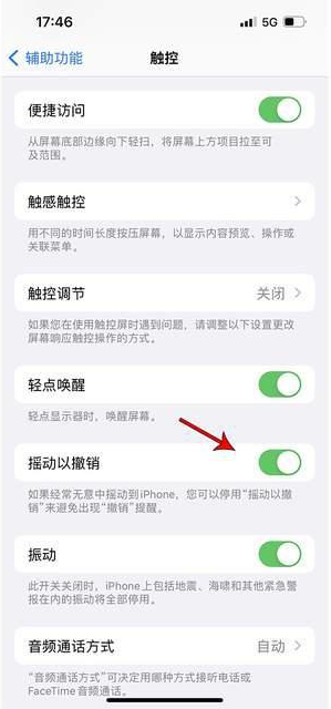 顺平苹果手机维修分享iPhone手机如何设置摇一摇删除文字 